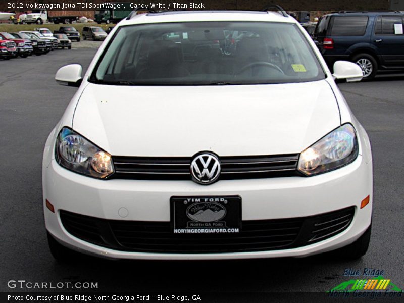 Candy White / Titan Black 2012 Volkswagen Jetta TDI SportWagen