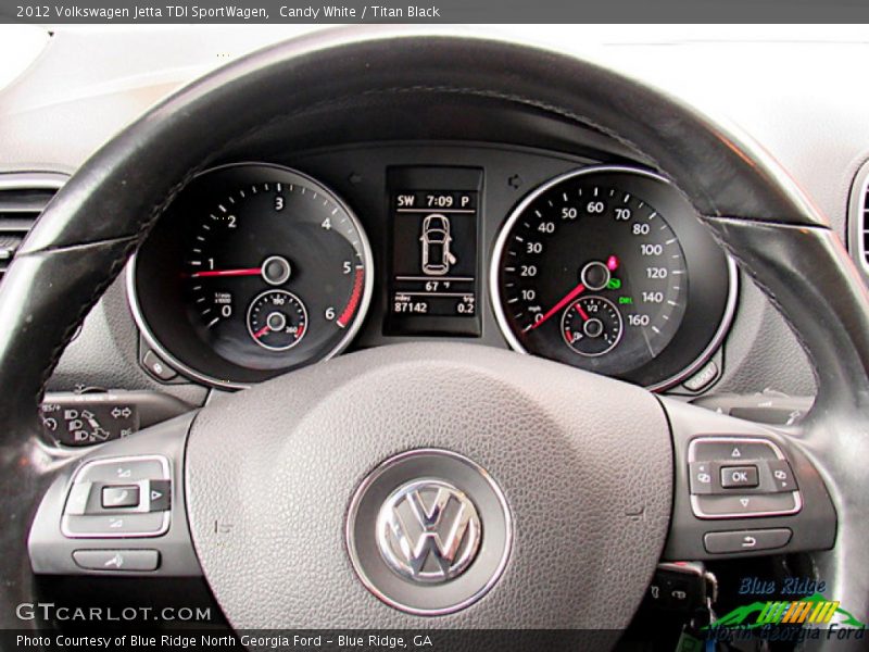 Candy White / Titan Black 2012 Volkswagen Jetta TDI SportWagen