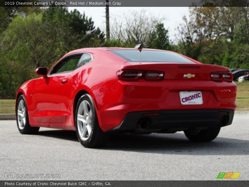 Red Hot / Medium Ash Gray 2019 Chevrolet Camaro LT Coupe