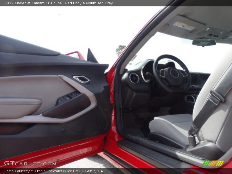 Red Hot / Medium Ash Gray 2019 Chevrolet Camaro LT Coupe