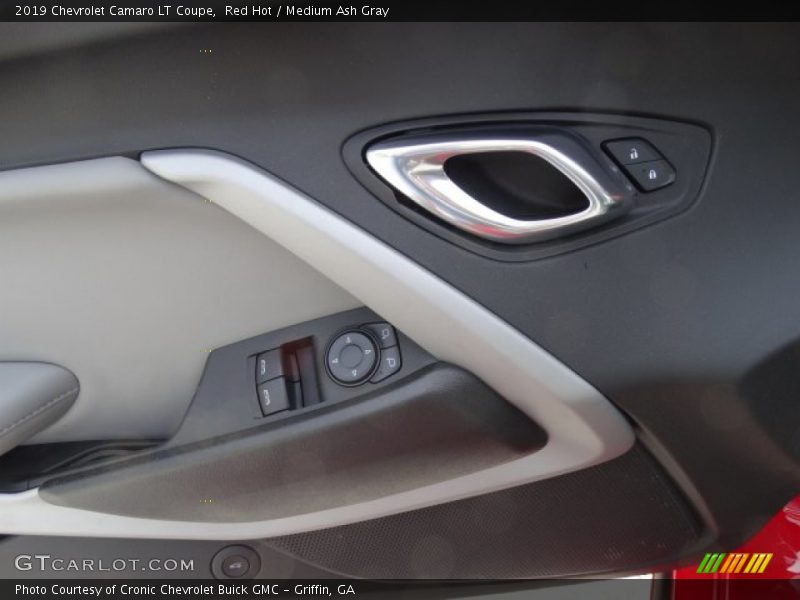 Red Hot / Medium Ash Gray 2019 Chevrolet Camaro LT Coupe