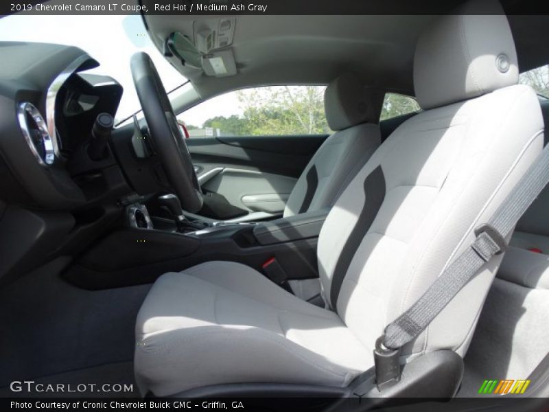 Red Hot / Medium Ash Gray 2019 Chevrolet Camaro LT Coupe