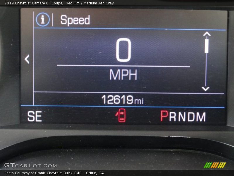 Red Hot / Medium Ash Gray 2019 Chevrolet Camaro LT Coupe