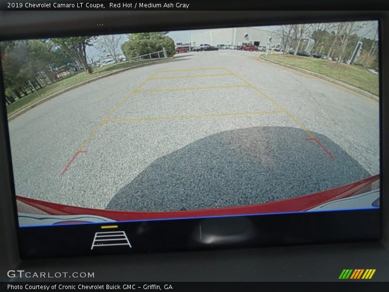 Red Hot / Medium Ash Gray 2019 Chevrolet Camaro LT Coupe