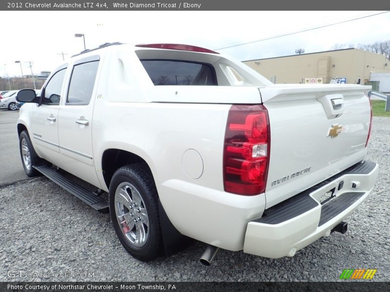 White Diamond Tricoat / Ebony 2012 Chevrolet Avalanche LTZ 4x4