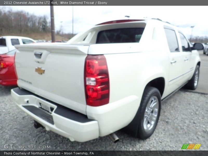 White Diamond Tricoat / Ebony 2012 Chevrolet Avalanche LTZ 4x4