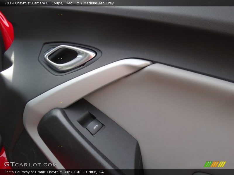 Red Hot / Medium Ash Gray 2019 Chevrolet Camaro LT Coupe