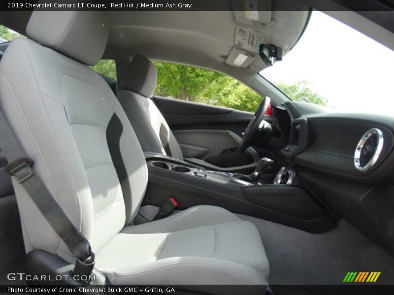 Red Hot / Medium Ash Gray 2019 Chevrolet Camaro LT Coupe