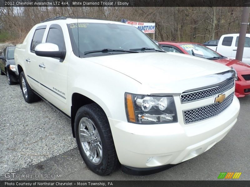 White Diamond Tricoat / Ebony 2012 Chevrolet Avalanche LTZ 4x4