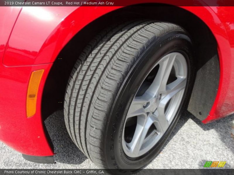Red Hot / Medium Ash Gray 2019 Chevrolet Camaro LT Coupe