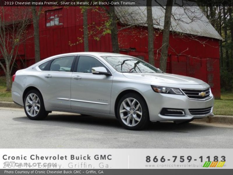 Silver Ice Metallic / Jet Black/­Dark Titanium 2019 Chevrolet Impala Premier