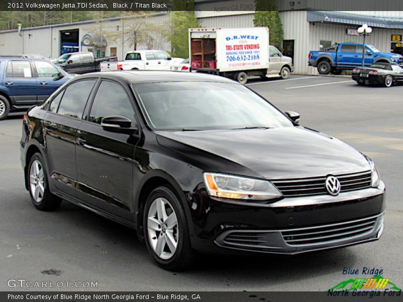 Black / Titan Black 2012 Volkswagen Jetta TDI Sedan