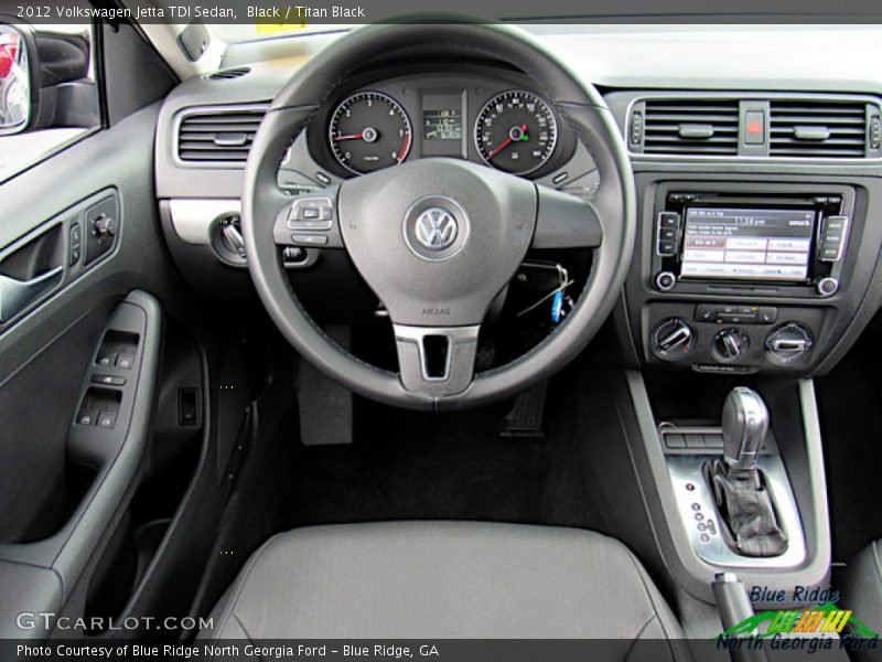 Black / Titan Black 2012 Volkswagen Jetta TDI Sedan