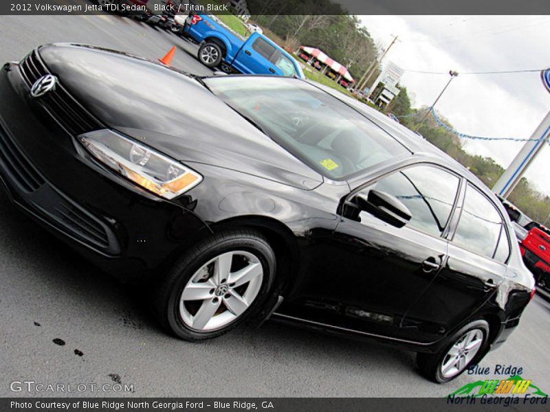 Black / Titan Black 2012 Volkswagen Jetta TDI Sedan