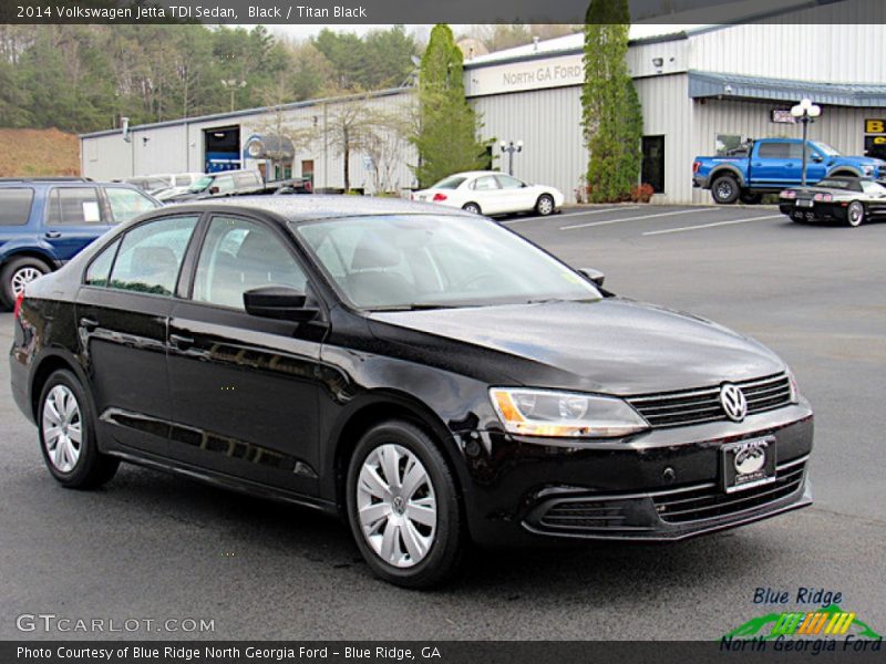 Black / Titan Black 2014 Volkswagen Jetta TDI Sedan