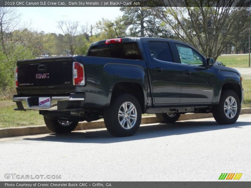 Dark Sky Metallic / Jet Black/­Dark Ash 2019 GMC Canyon SLE Crew Cab