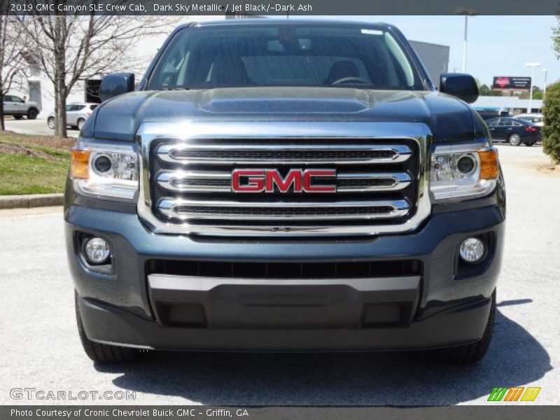 Dark Sky Metallic / Jet Black/­Dark Ash 2019 GMC Canyon SLE Crew Cab
