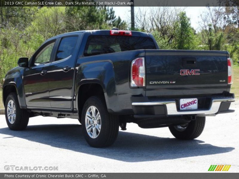 Dark Sky Metallic / Jet Black/­Dark Ash 2019 GMC Canyon SLE Crew Cab