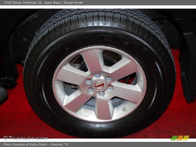Super Black / Russet Brown 2008 Nissan Pathfinder SE
