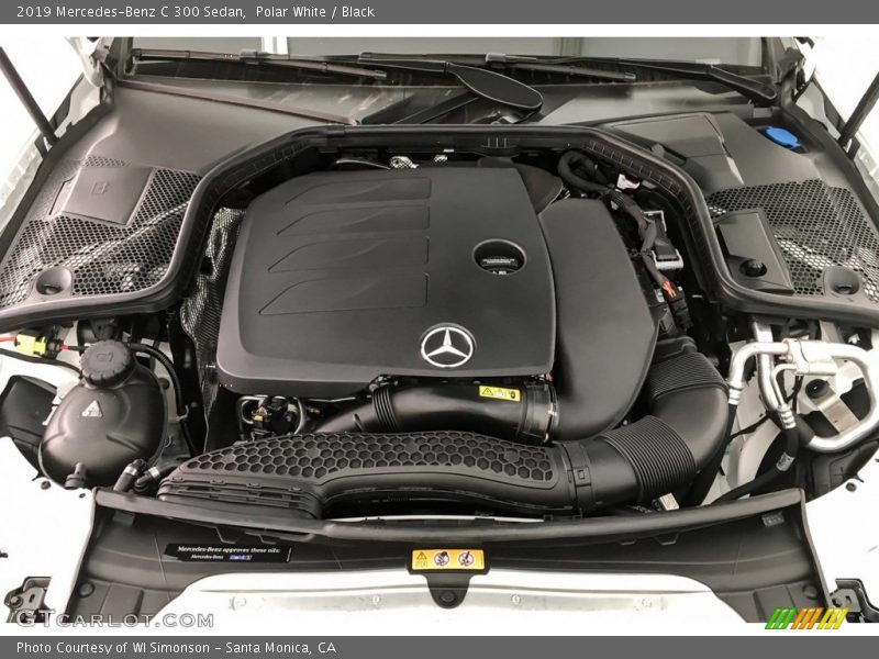 Polar White / Black 2019 Mercedes-Benz C 300 Sedan
