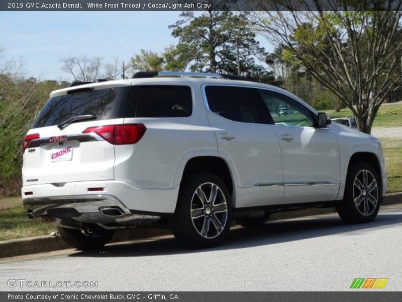 White Frost Tricoat / Cocoa/Light Ash Gray 2019 GMC Acadia Denali