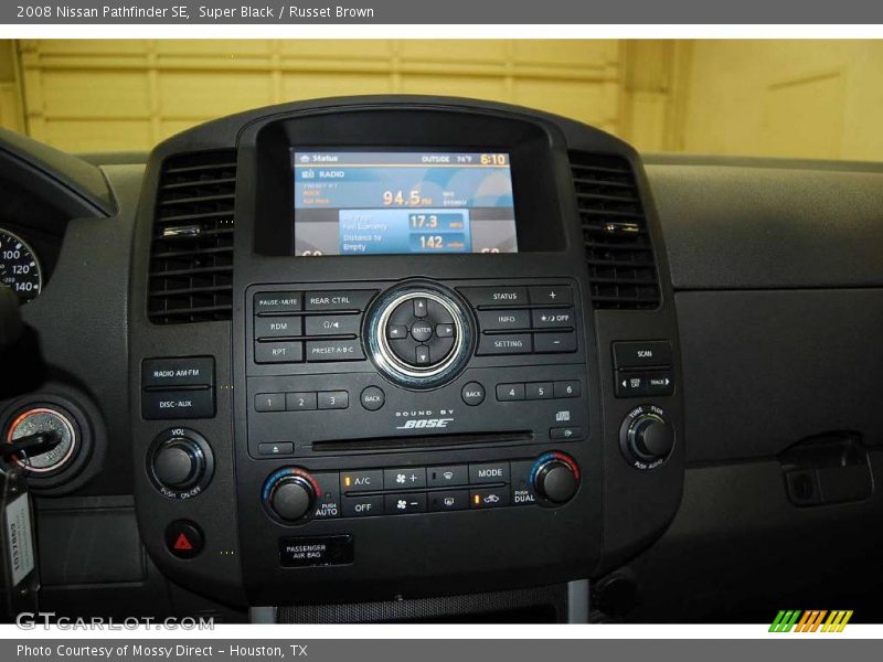 Super Black / Russet Brown 2008 Nissan Pathfinder SE