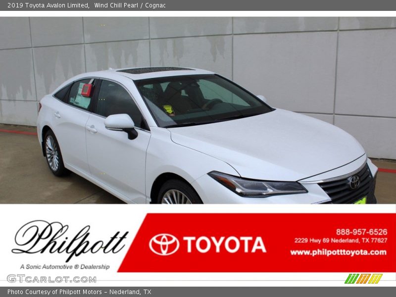 Wind Chill Pearl / Cognac 2019 Toyota Avalon Limited