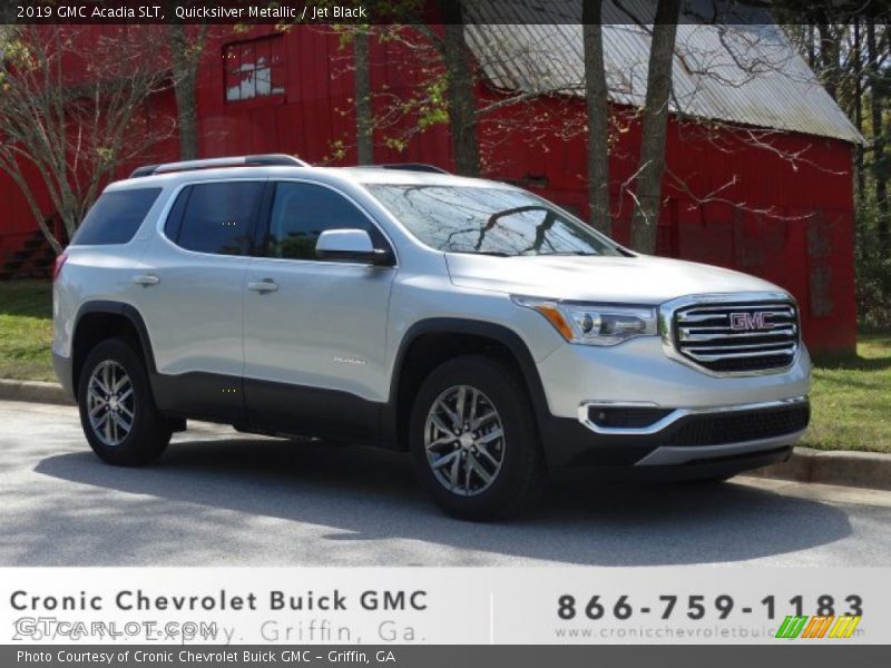 Quicksilver Metallic / Jet Black 2019 GMC Acadia SLT
