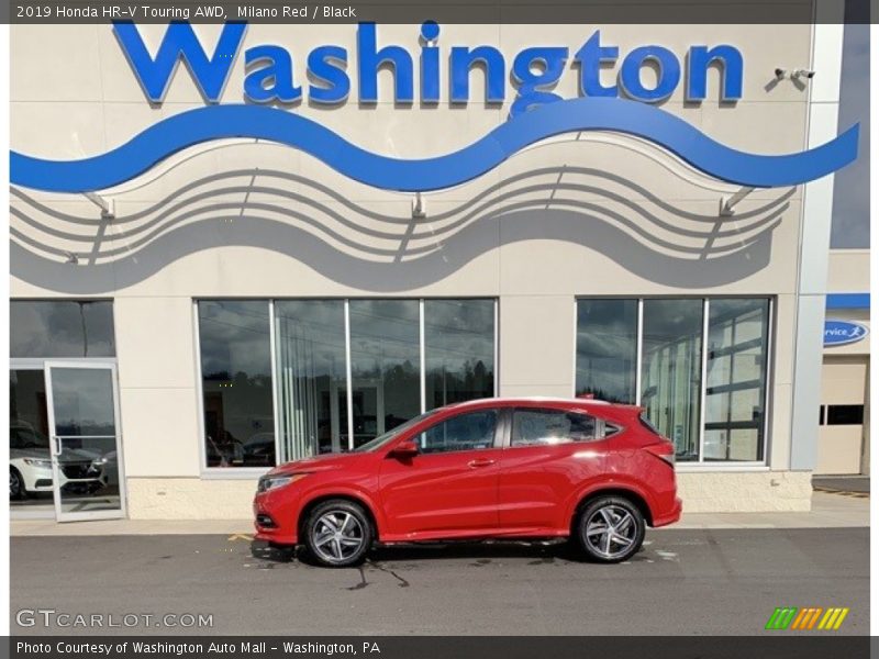 Milano Red / Black 2019 Honda HR-V Touring AWD