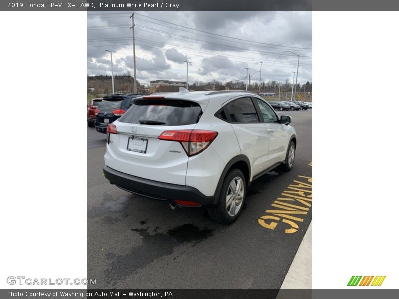 Platinum White Pearl / Gray 2019 Honda HR-V EX-L AWD
