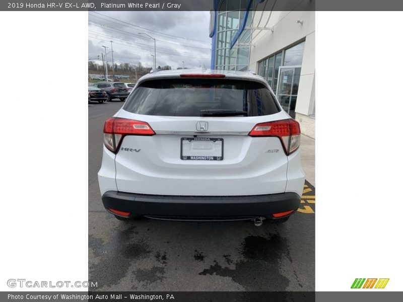 Platinum White Pearl / Gray 2019 Honda HR-V EX-L AWD