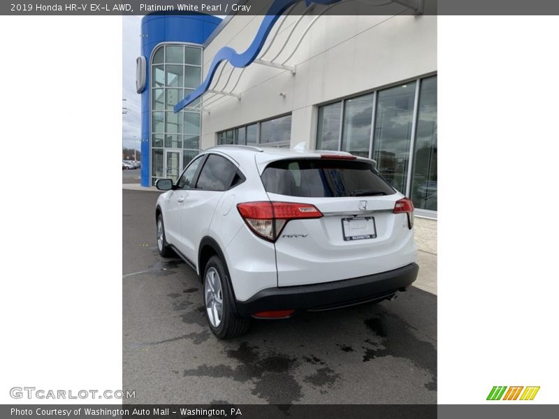 Platinum White Pearl / Gray 2019 Honda HR-V EX-L AWD