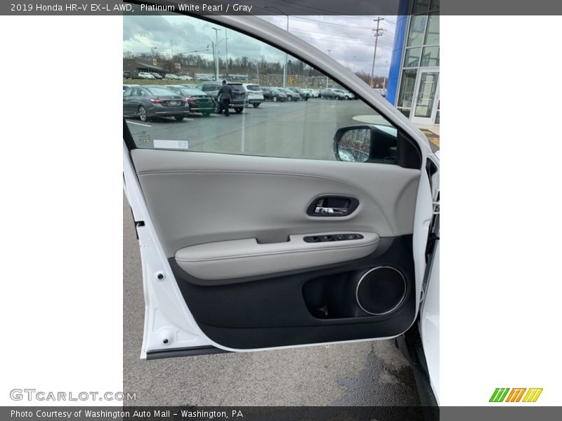 Platinum White Pearl / Gray 2019 Honda HR-V EX-L AWD