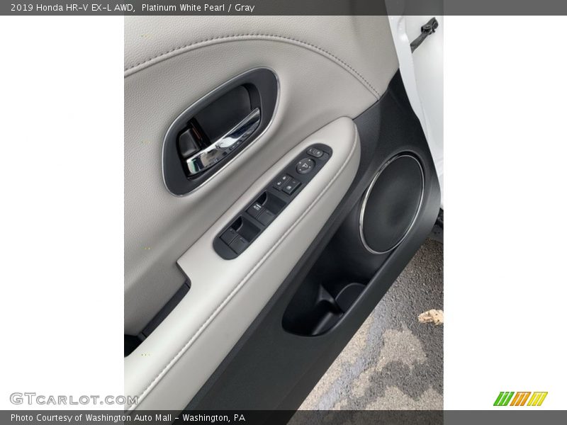 Platinum White Pearl / Gray 2019 Honda HR-V EX-L AWD