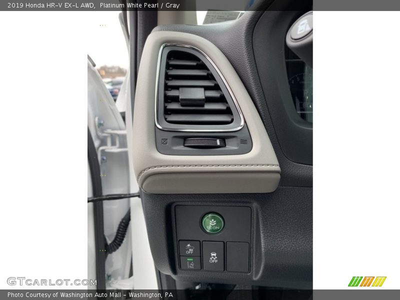 Platinum White Pearl / Gray 2019 Honda HR-V EX-L AWD