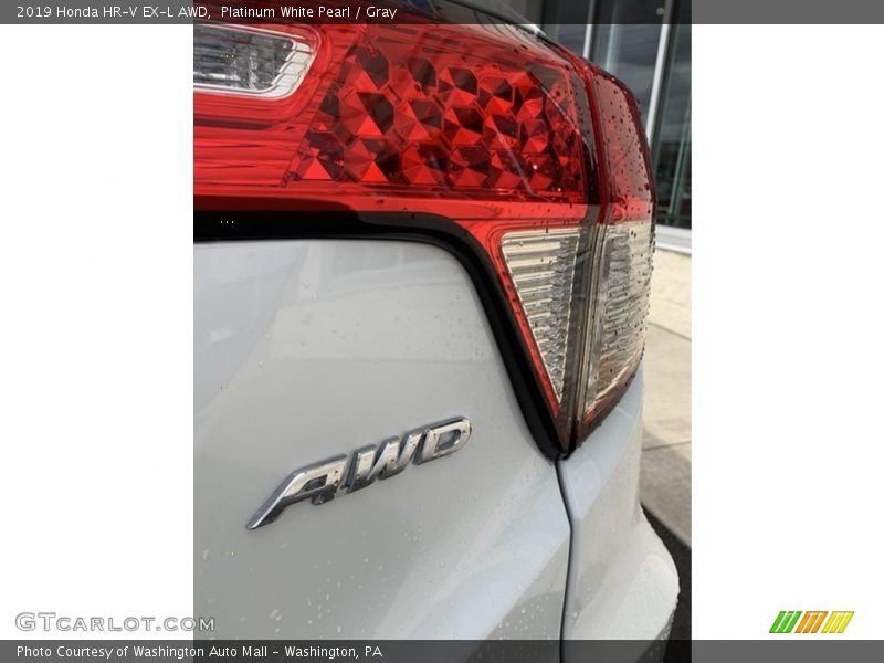 Platinum White Pearl / Gray 2019 Honda HR-V EX-L AWD