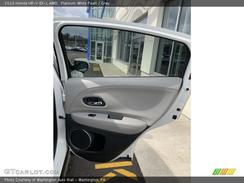 Platinum White Pearl / Gray 2019 Honda HR-V EX-L AWD