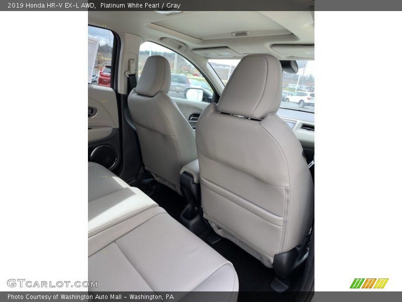 Platinum White Pearl / Gray 2019 Honda HR-V EX-L AWD