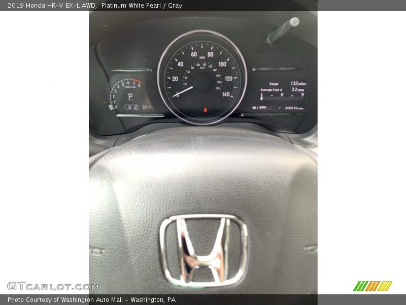 Platinum White Pearl / Gray 2019 Honda HR-V EX-L AWD
