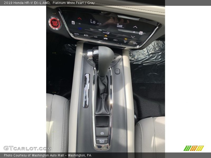 Platinum White Pearl / Gray 2019 Honda HR-V EX-L AWD