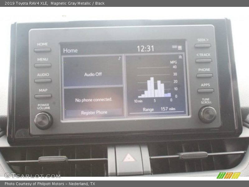 Magnetic Gray Metallic / Black 2019 Toyota RAV4 XLE