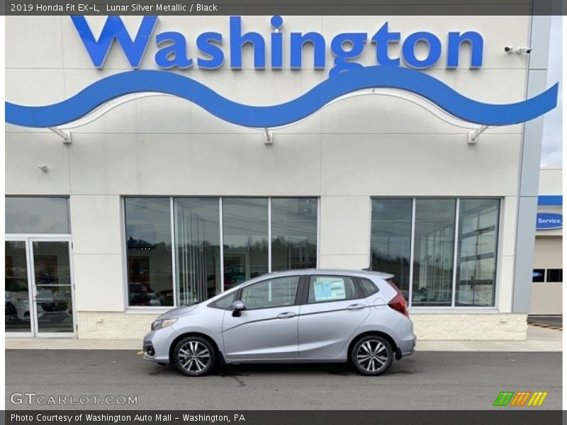 Lunar Silver Metallic / Black 2019 Honda Fit EX-L
