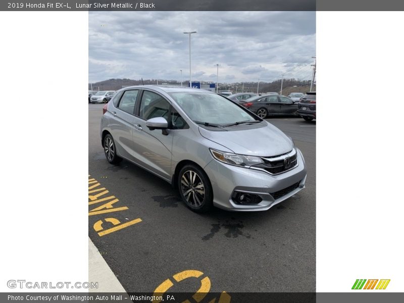 Lunar Silver Metallic / Black 2019 Honda Fit EX-L