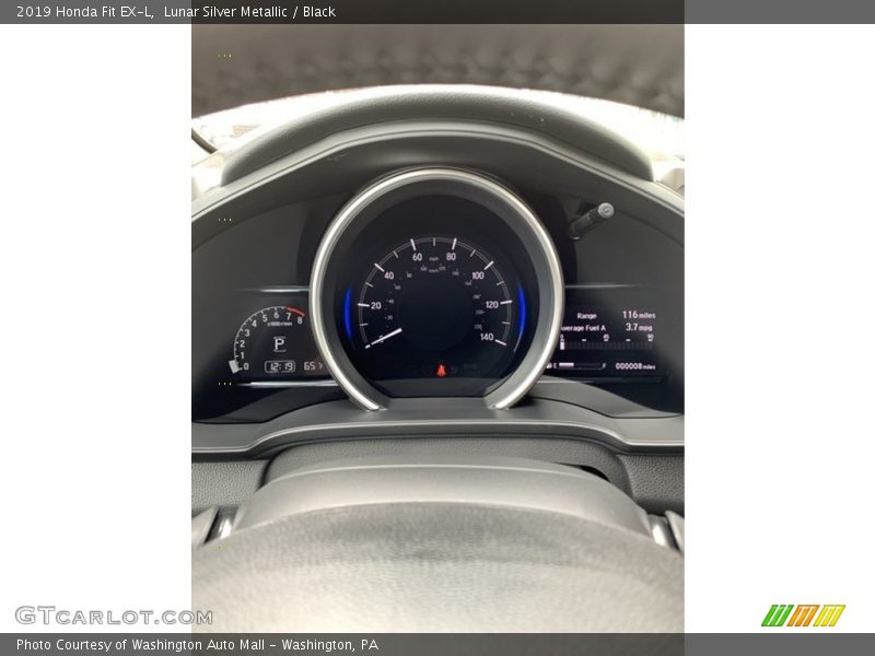 Lunar Silver Metallic / Black 2019 Honda Fit EX-L