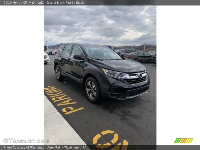 Crystal Black Pearl / Black 2019 Honda CR-V LX AWD