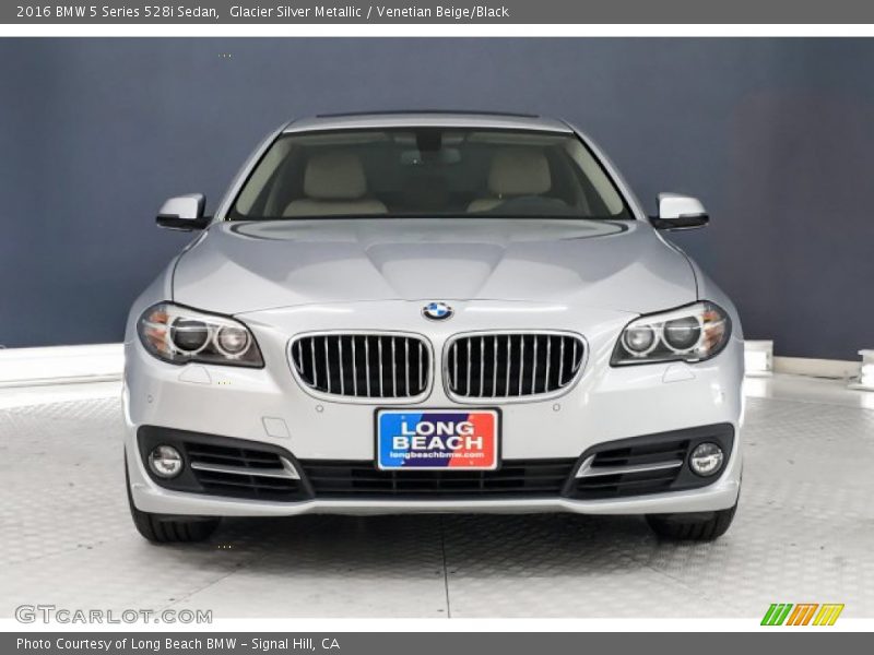 Glacier Silver Metallic / Venetian Beige/Black 2016 BMW 5 Series 528i Sedan