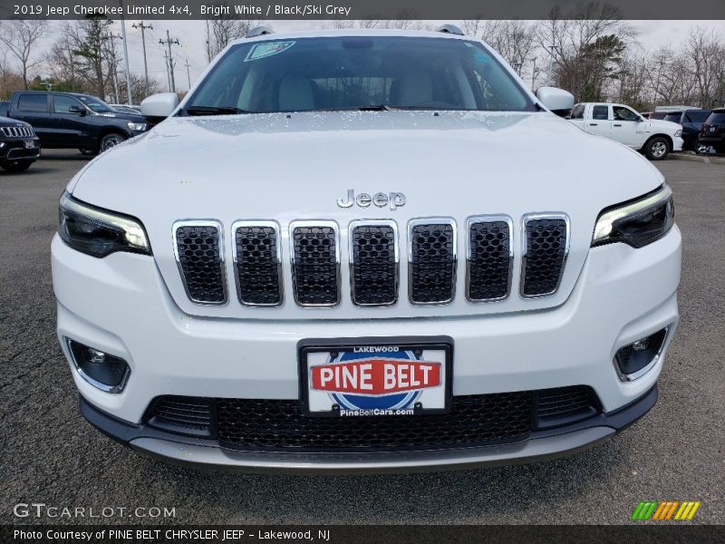 Bright White / Black/Ski Grey 2019 Jeep Cherokee Limited 4x4