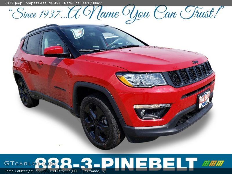 Red-Line Pearl / Black 2019 Jeep Compass Altitude 4x4