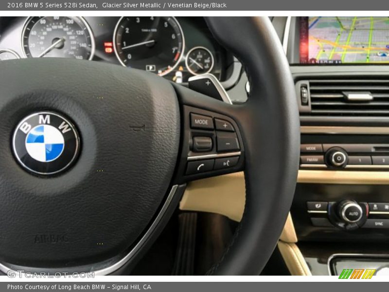 Glacier Silver Metallic / Venetian Beige/Black 2016 BMW 5 Series 528i Sedan