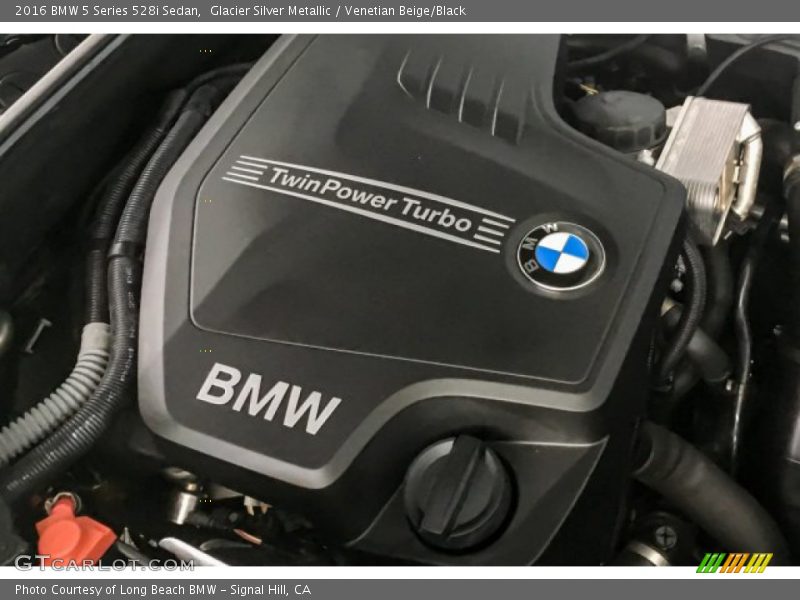 Glacier Silver Metallic / Venetian Beige/Black 2016 BMW 5 Series 528i Sedan